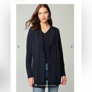 J-Jill- Women's Navy blue sweater Coat size medium